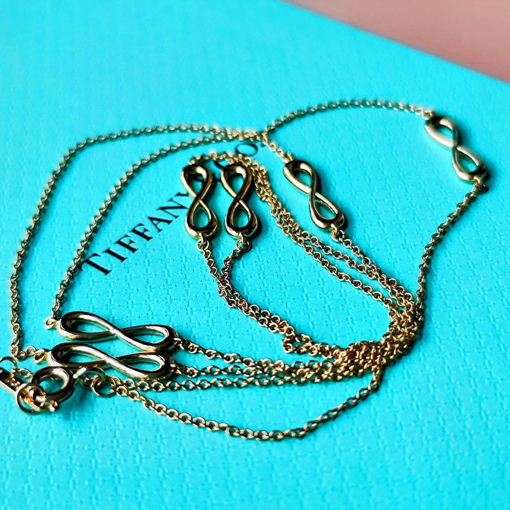 TIFFANY＆Co. ティファニー インフィニティ エンドレス ネックレス 18金YG