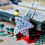 天然アレキサンドライト パヴェセッティング 天然ダイヤモンド ネックレス 18金WG