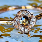 【ローズカット】天然ブラウンダイヤモンド リング