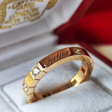 Cartier カルティエ ラニエール ダイヤモンド 18金PG 51号