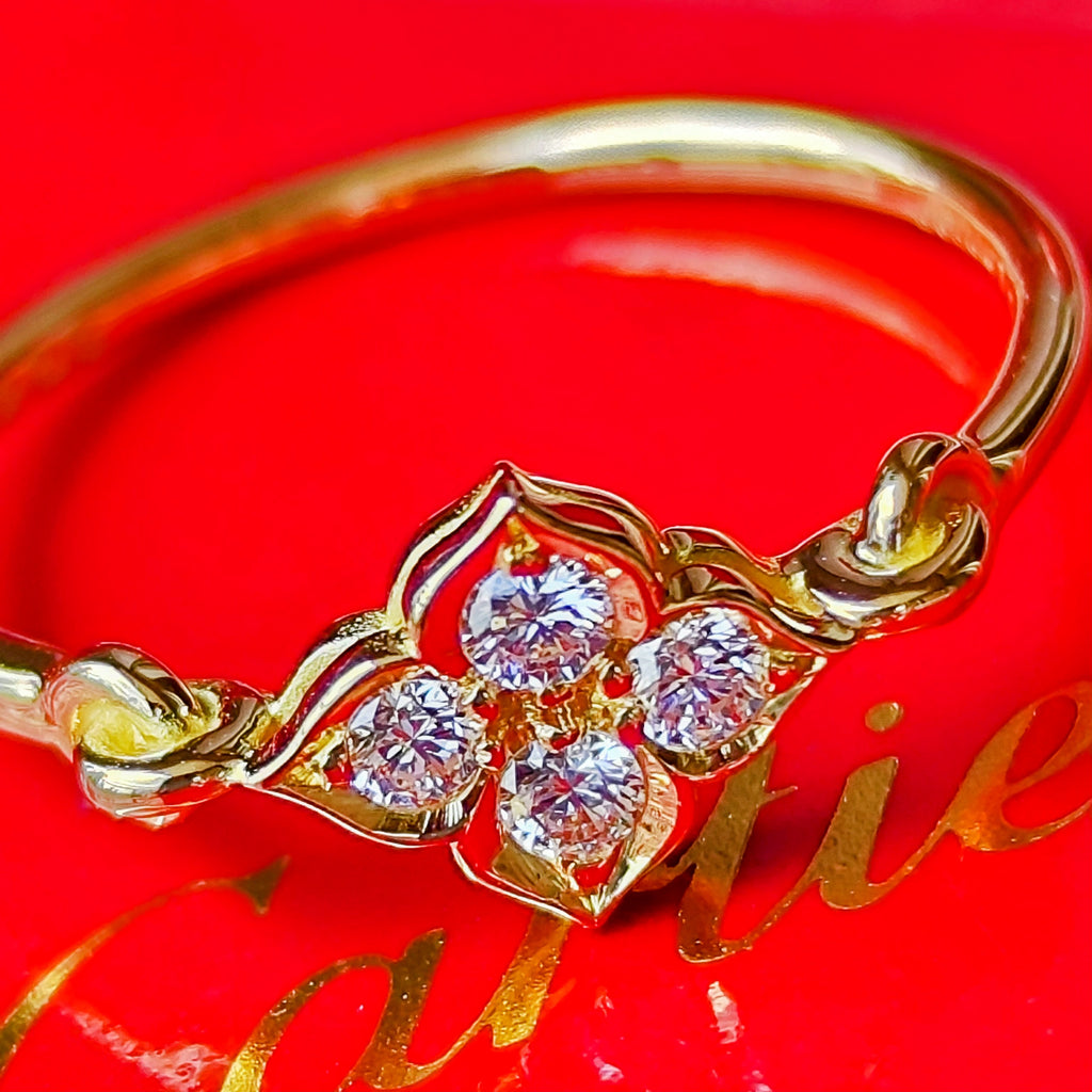 【廃盤Cartier】カルティエ ヒンドゥ ダイヤモンド 18金リング 11号