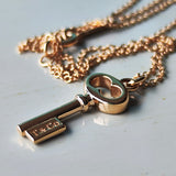 TIFFANY &Co ティファニー ヴィンテージ オーバル キーネックレス ミニ 18金PG