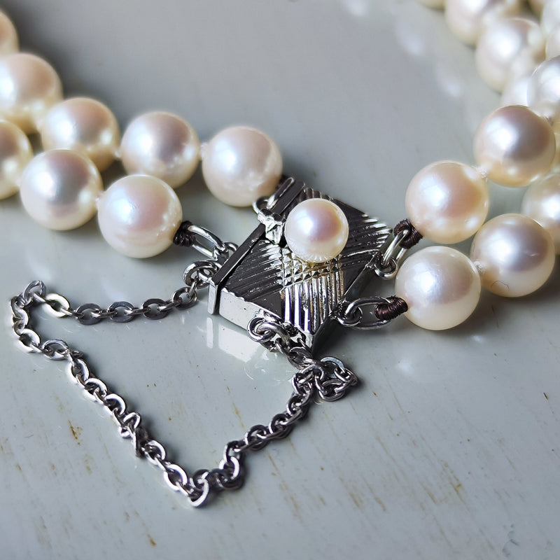 MIKIMOTO ミキモト あこや真珠 2連ブレスレット