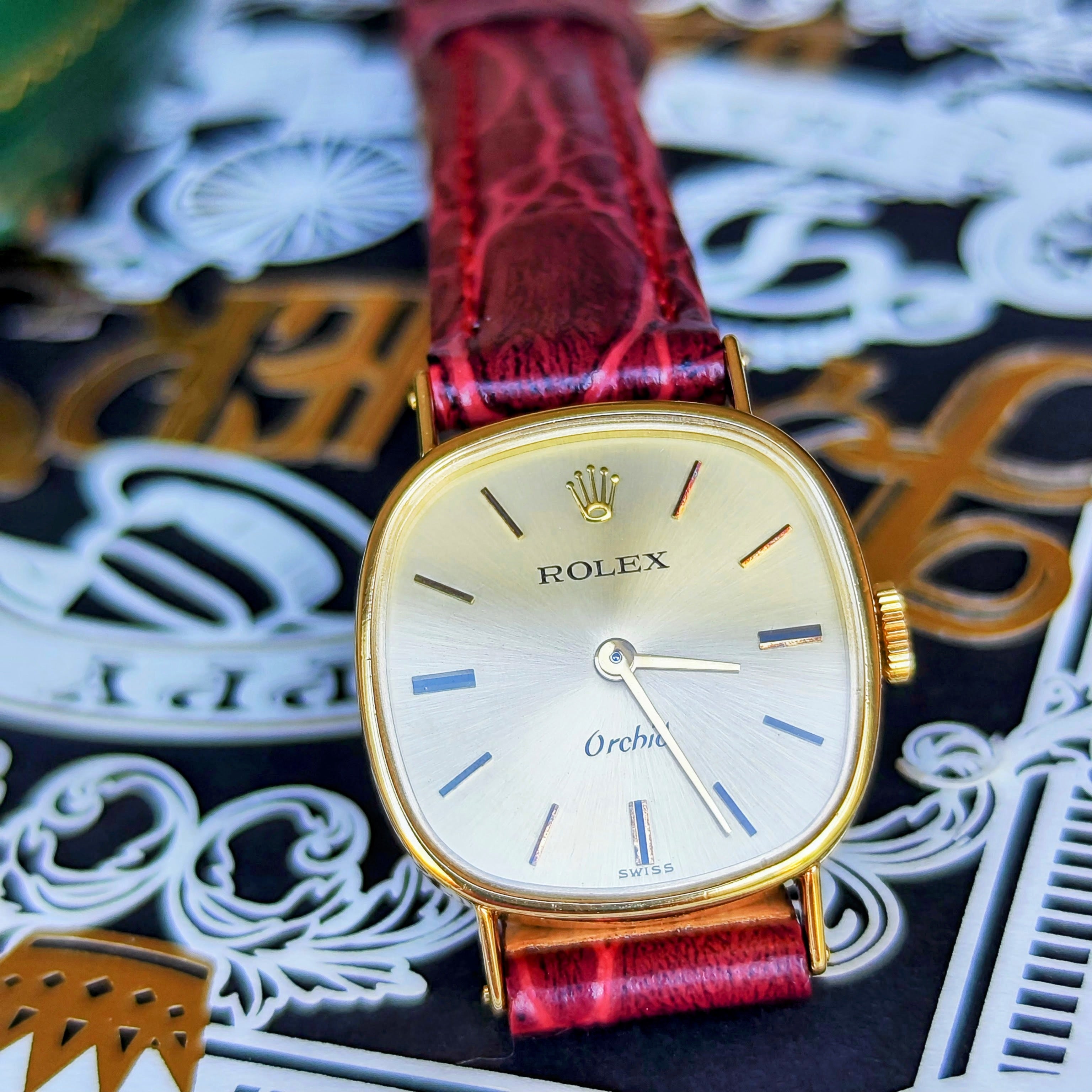 OH済み】ROLEX ロレックス Orchid オーキッド 金無垢 手巻き腕時計