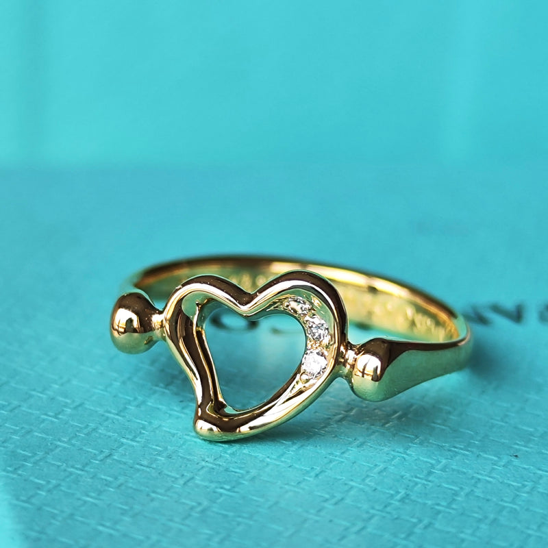 【オールドティファニー】TIFFANY&Co
ティファニー オープンハート ダイヤモンド リング