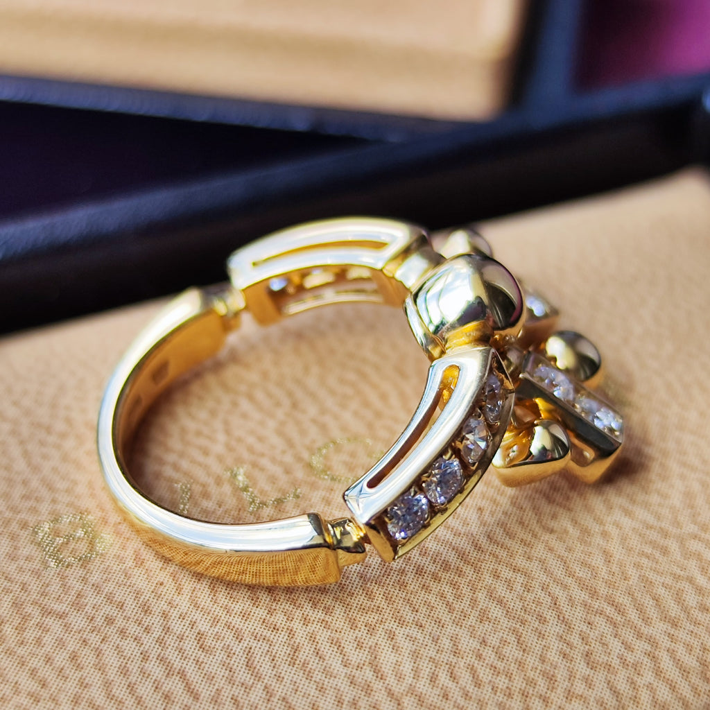 BVLGARI ブルガリ アルトラーレ ダイヤモンドリング 18金YG 10号