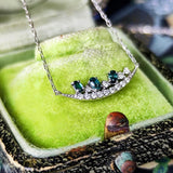 【初期の頃のルース】天然グランディディエライト 天然ダイヤモンド ネックレス