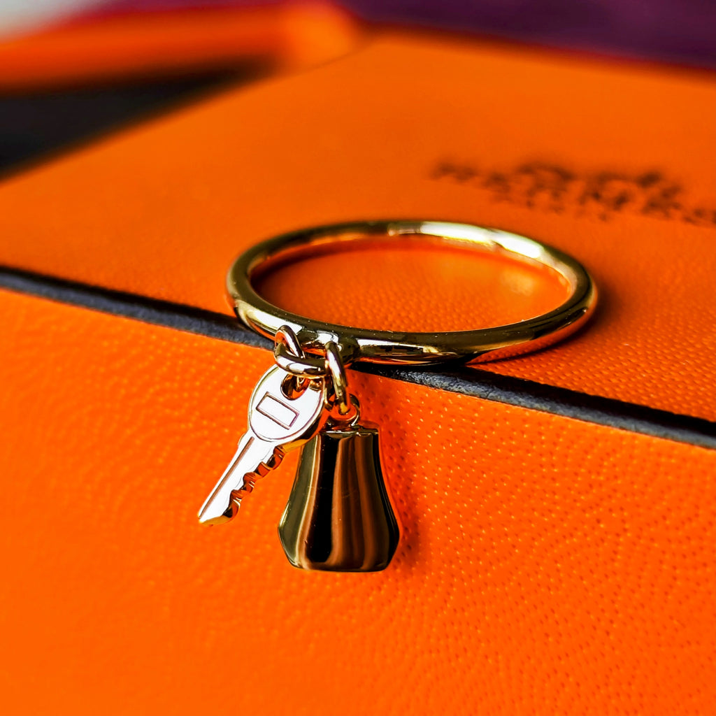 【お値下げ】HERMES エルメス ケリー クロシェットリング 18金