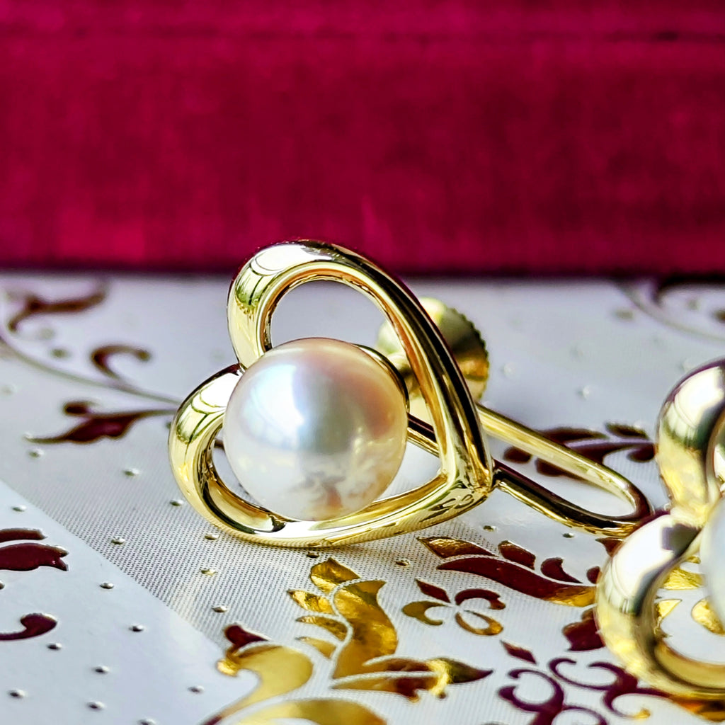【オールドミキモト 】MIKIMOTO ミキモト あこや真珠 イヤリング 14金