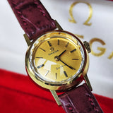 【OH済み 18金無垢】OMEGA オメガGeneve ジュネーヴ Sapphette 手巻き腕時計