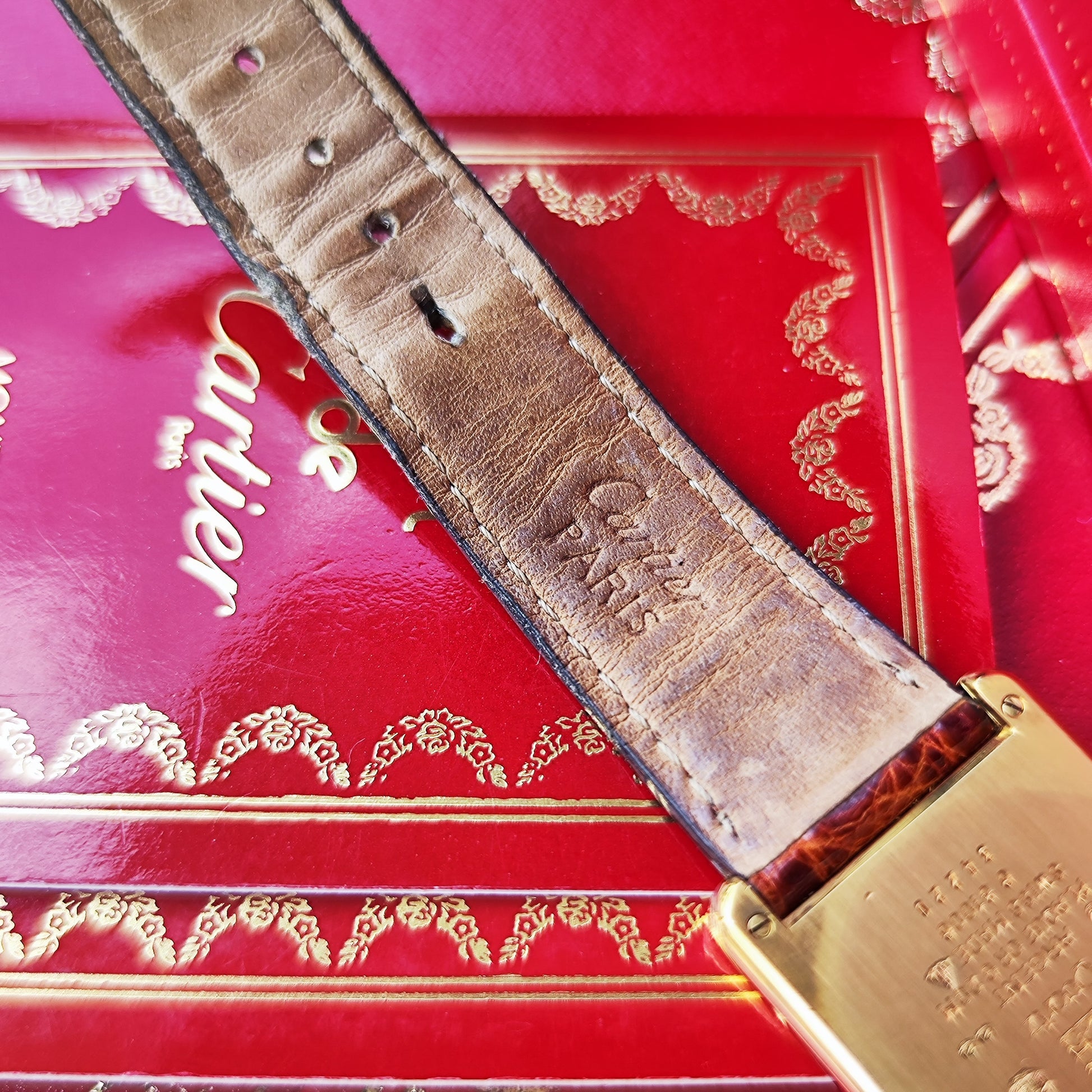 Cartier カルティエ マストタンク LMトリニティミラー文字盤 クォーツ腕時計