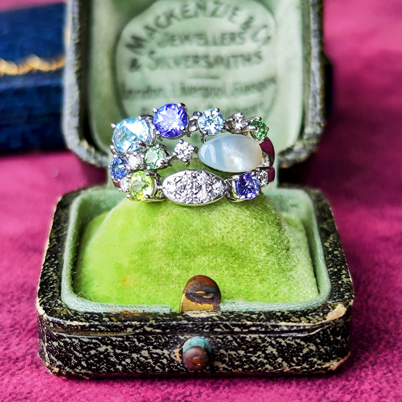 美品 タサキ 田崎真珠 K18WG ペリドット ダイヤ ペンダント