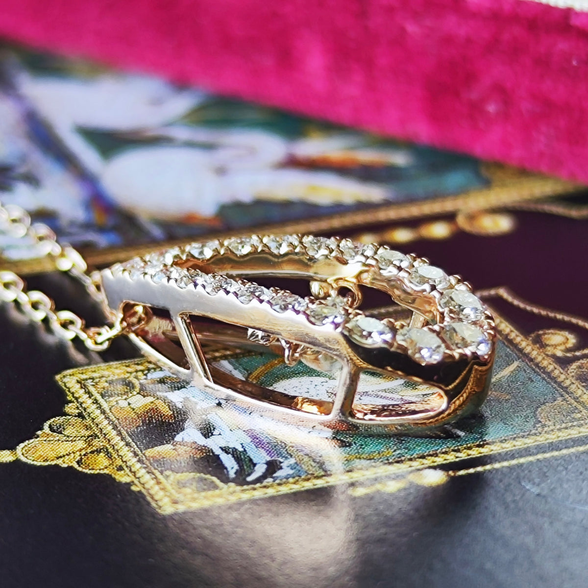 MIKIMOTO ミキモト トレモロ ダイヤモンド ネックレス