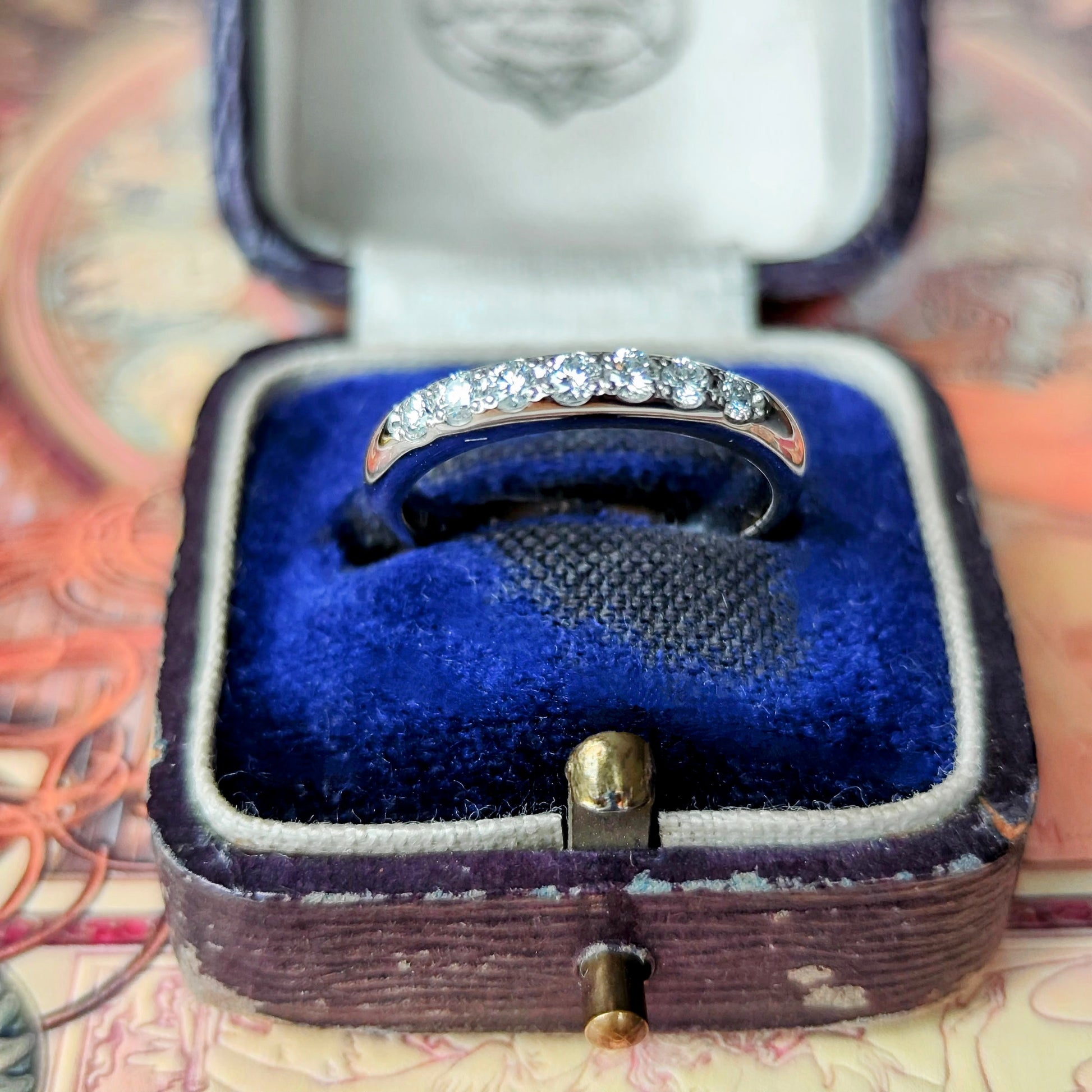 MIKIMOTO ミキモト 天然ダイヤモンド ハーフエタニティリング