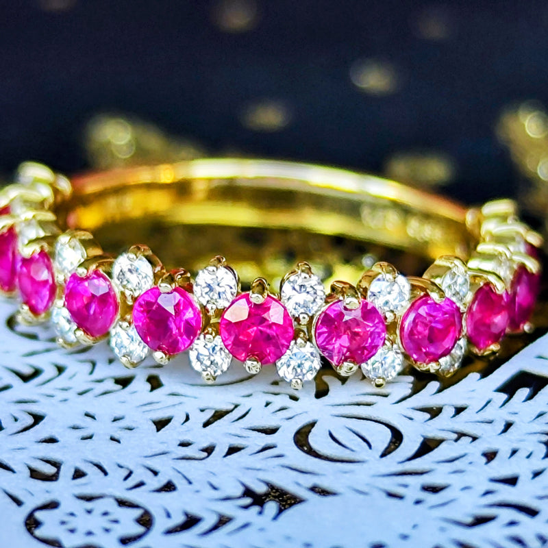 天然ルビー 天然ダイヤモンド リング