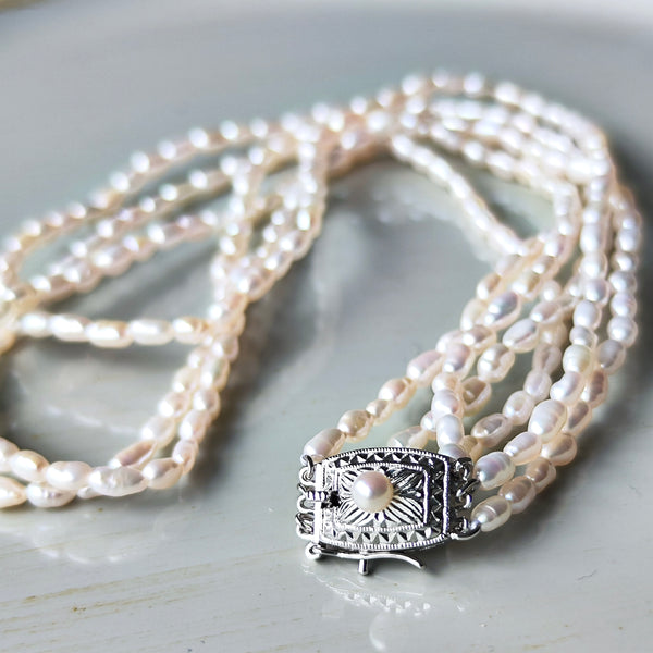 淡水パール3連ネックレス ⭐︎TASAKI⭐︎超美品‼️