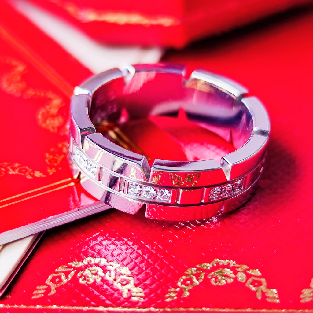 Cartier カルティエ タンクフランセーズ K18WG 52 SM