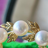 MIKIMOTO ミキモト リース型 ヴィンテージブローチ