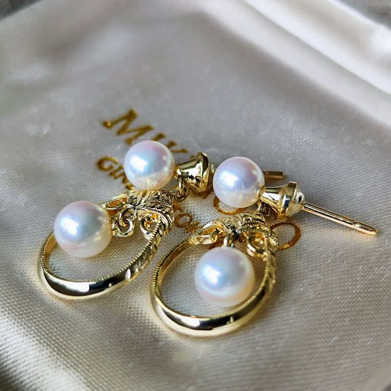 MIKIMOTO ミキモト あこや真珠 ヴィンテージピアス