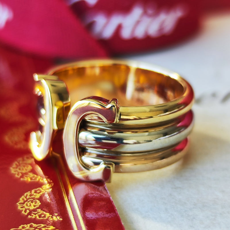 Cartier カルティエ  2C（デューブル・シー）18金 51号