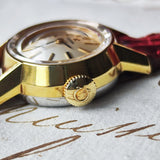 【OH済み】OMEGA オメガ TURLER チューラー ダブルネーム カットガラス 手巻き腕時計