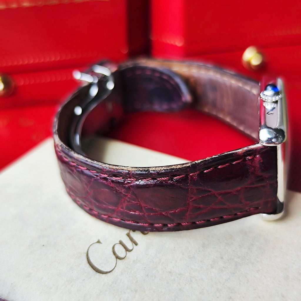 Cartier カルティエ マストタンク シルバー 飛びローマン クォーツ腕時計