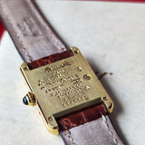 Cartier カルティエ マストタンク ヴェルメイユ ローマンダイヤル アイボリー クォーツ腕時計