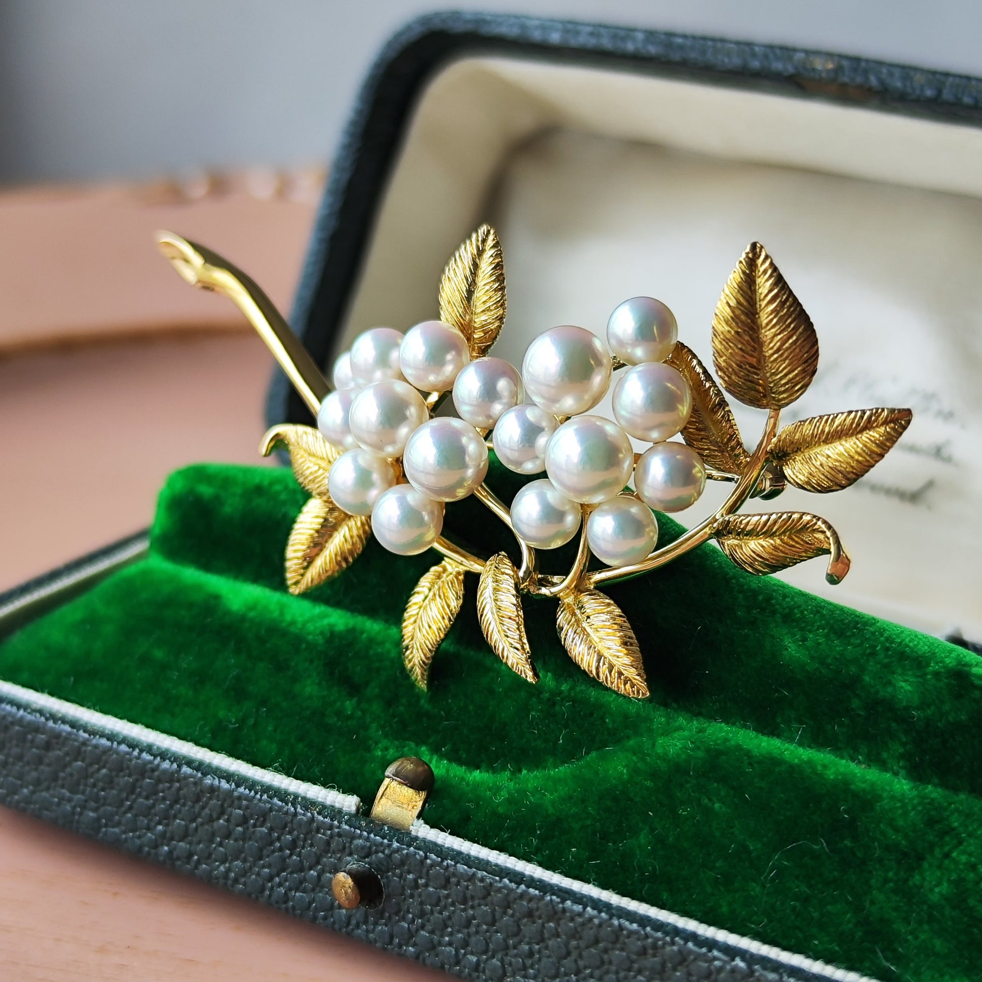 MIKIMOTO ミキモト あこや真珠 ブローチ