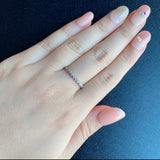 【ピンクダイヤ】天然ダイヤモンド ハーフエタニティリング