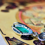 天然パライバトルマリン 天然ピンクダイヤモンド ネックレス