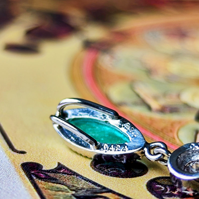 天然パライバトルマリン 天然ピンクダイヤモンド ネックレス