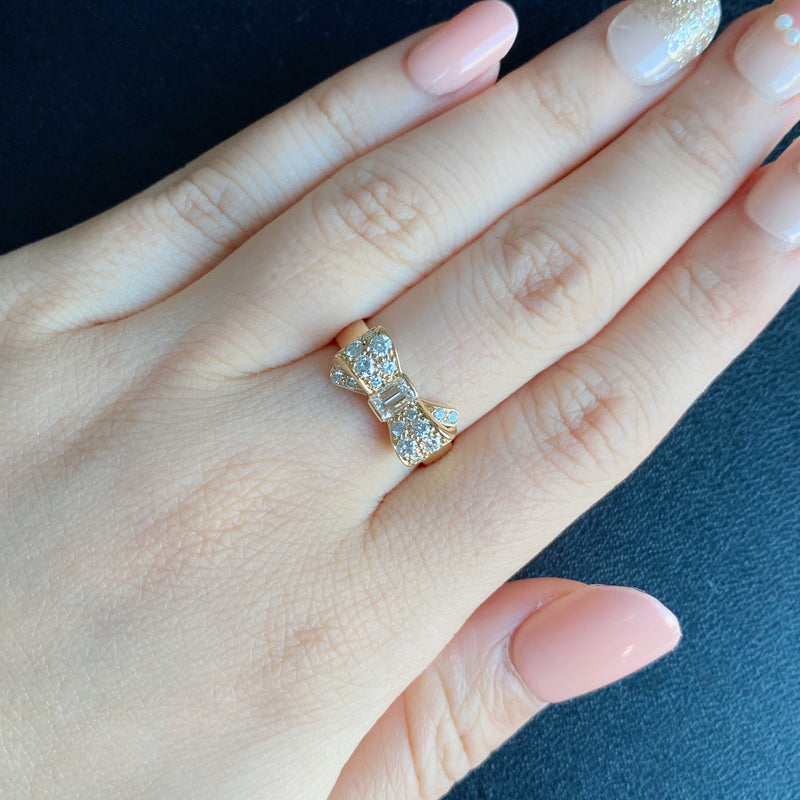 【Vintage Van Cleef & Arpels】ヴァンクリーフ&アーペル リボンリング