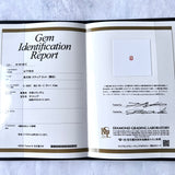 天然パパラチアサファイア 天然ダイヤモンド リング