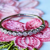 【ピンクダイヤ】天然ダイヤモンド ハーフエタニティリング