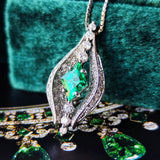 【ロシア産 ノンオイル】天然エメラルド 天然ダイヤモンド ネックレス GIA