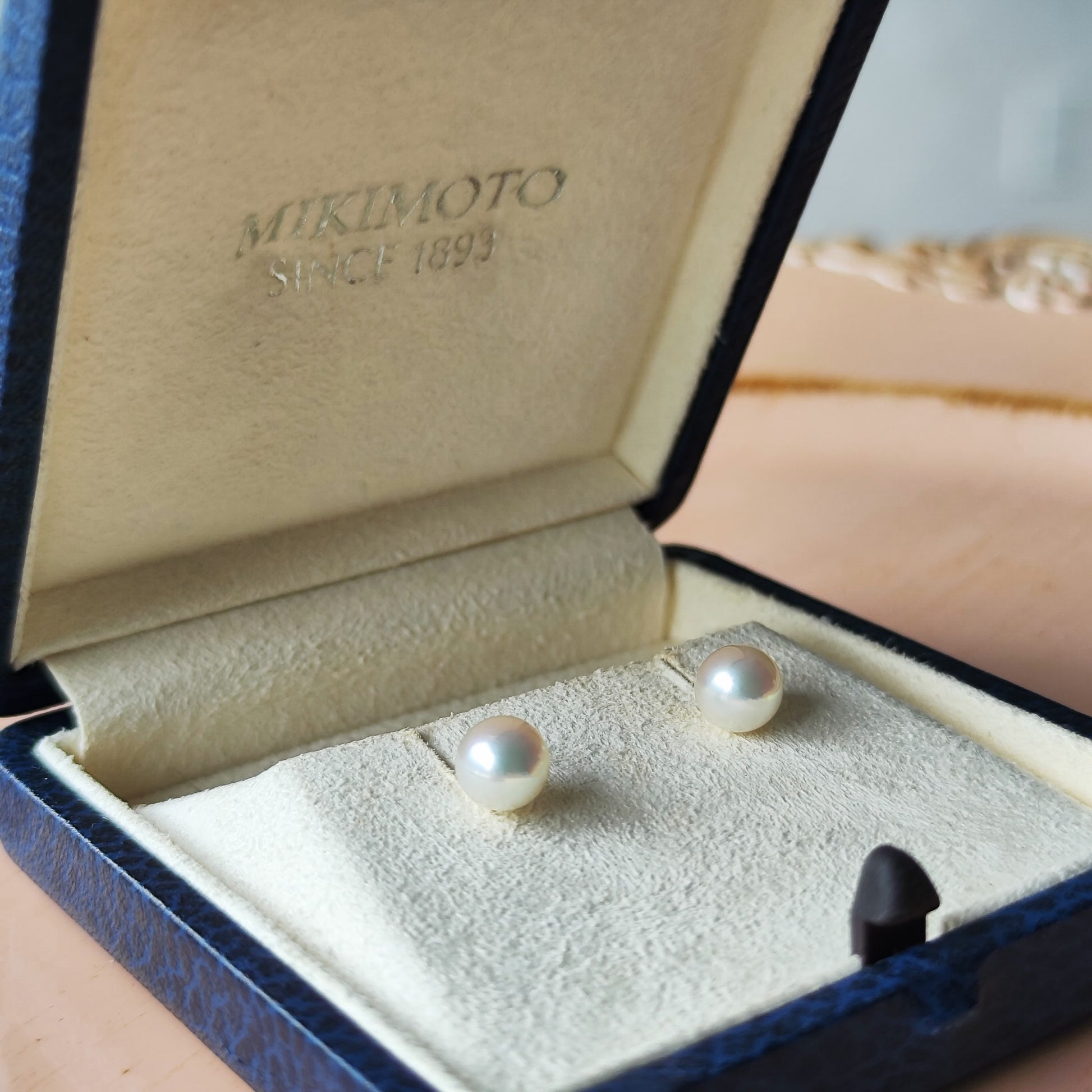MIKIMOTO ミキモト あこや真珠 18金ピアス