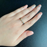 【Vintage Cartier】カルティエ コンテッサ サファイア ダイヤモンド フル リング