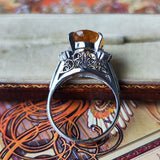 【三越百貨店】天然インペリアルトパーズ 5.37ct 天然ダイヤモンド リング