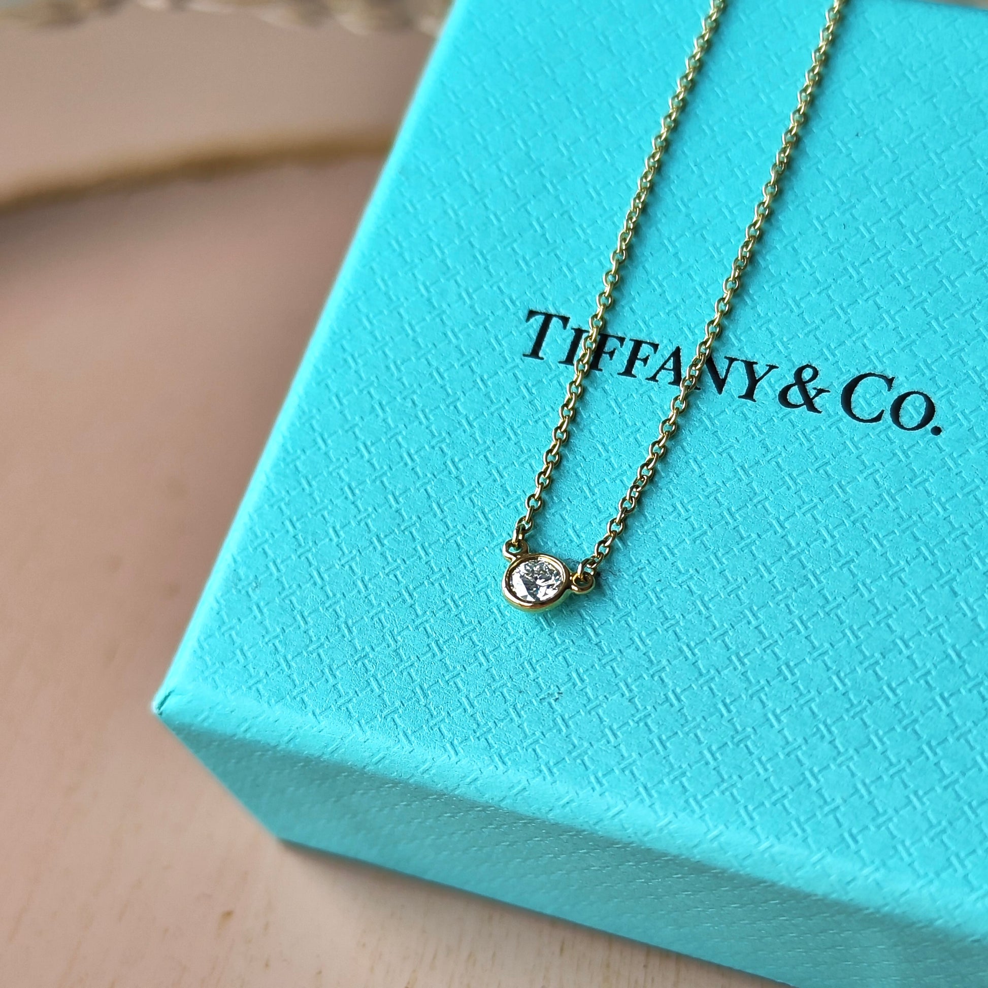 TIFFANY &Co ティファニー バイザヤード ダイヤモンド ネックレス
