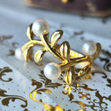 MIKIMOTO ミキモト あこや真珠 18金リング