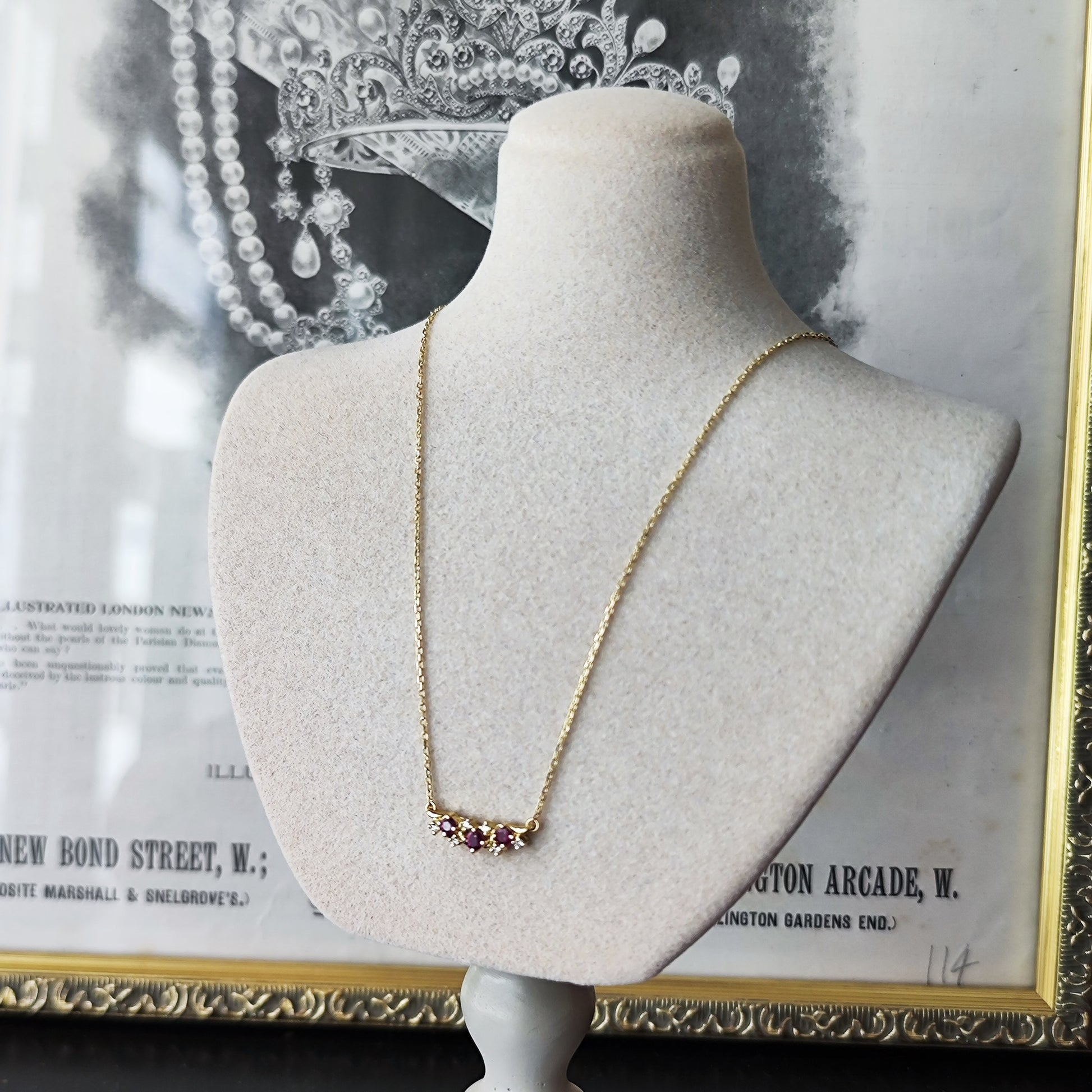 MIKIMOTO ミキモト 天然ルビー 天然ダイヤモンド ネックレス