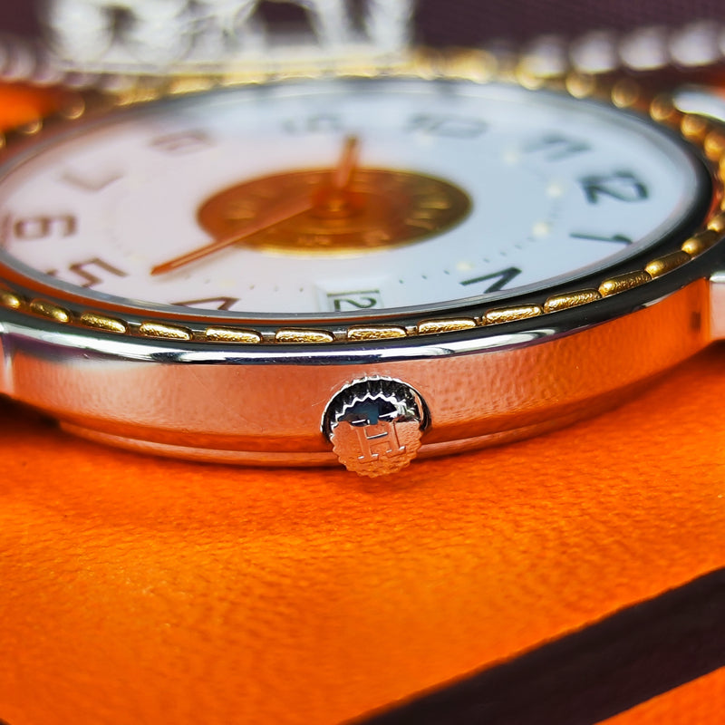 【OH済み ボーイズ】HERMES エルメス セリエ クォーツ 腕時計