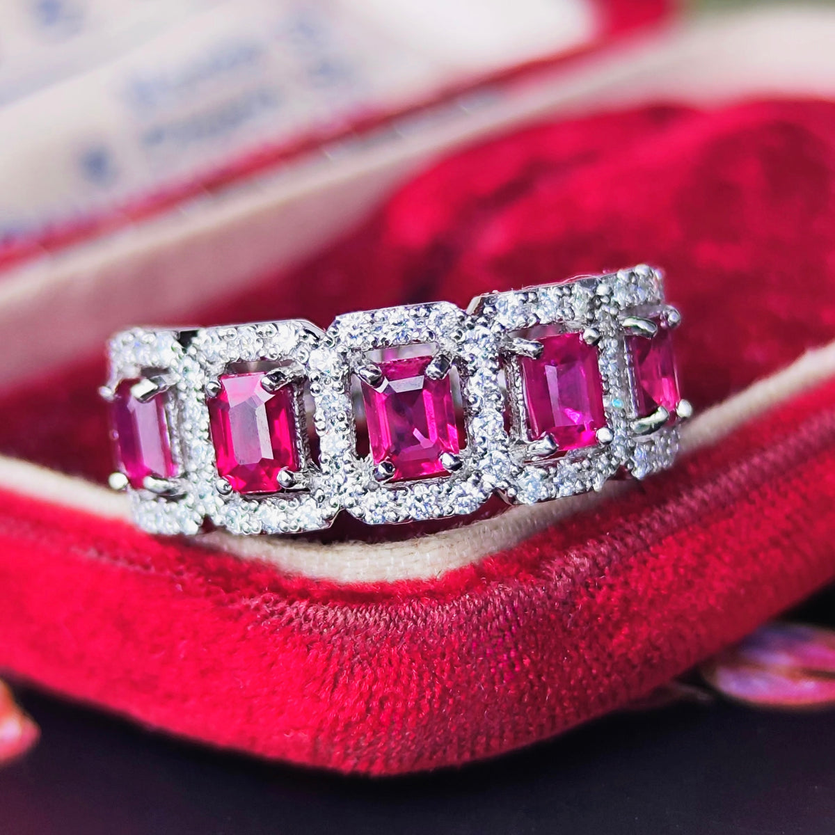 天然ルビー 1.16ct 天然ダイヤモンド プラチナリング