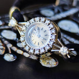 【OH済み】OMEGA オメガ ダイヤモンド 18金無垢時計 バックワインド