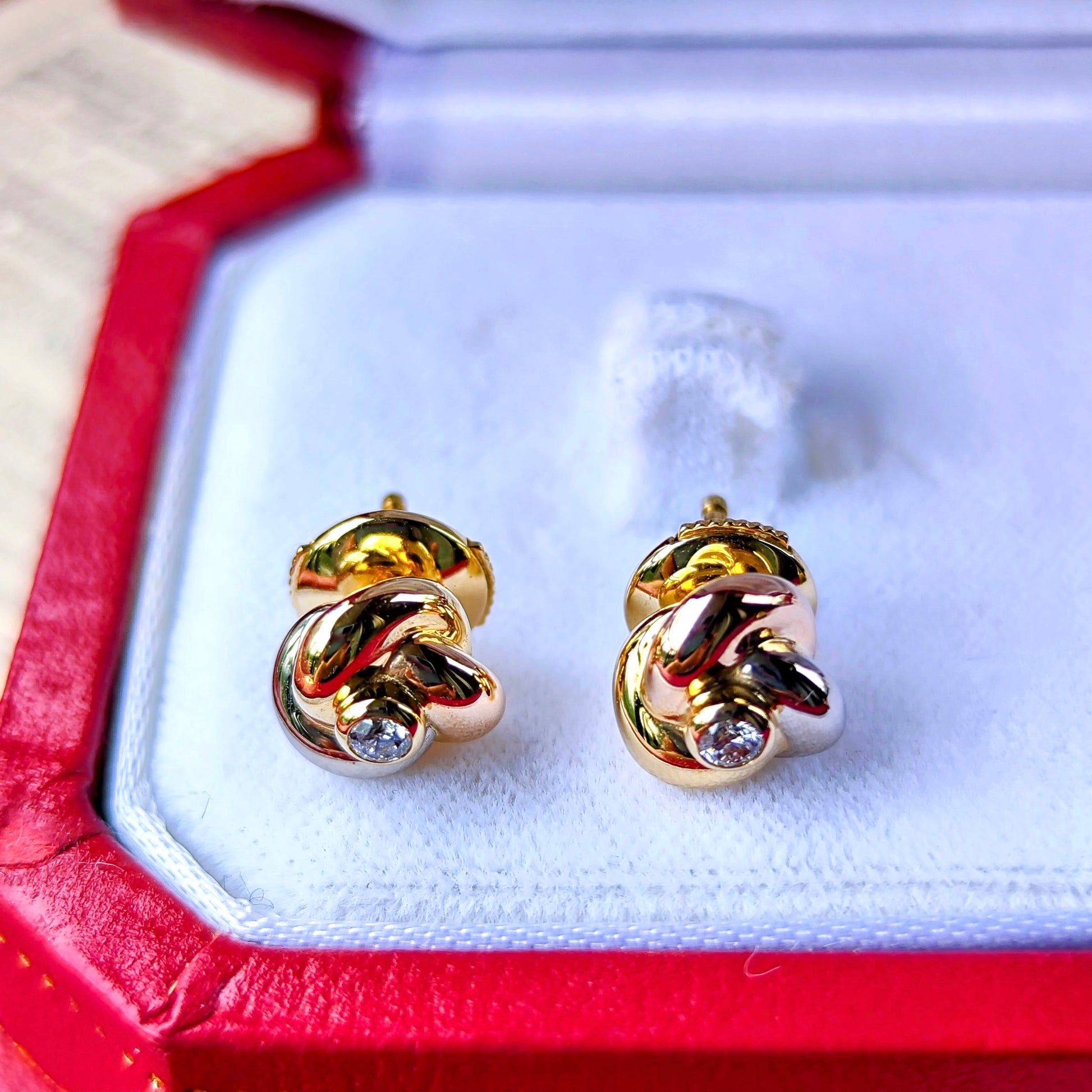Cartier カルティエ トリニティピアス ダイヤモンド