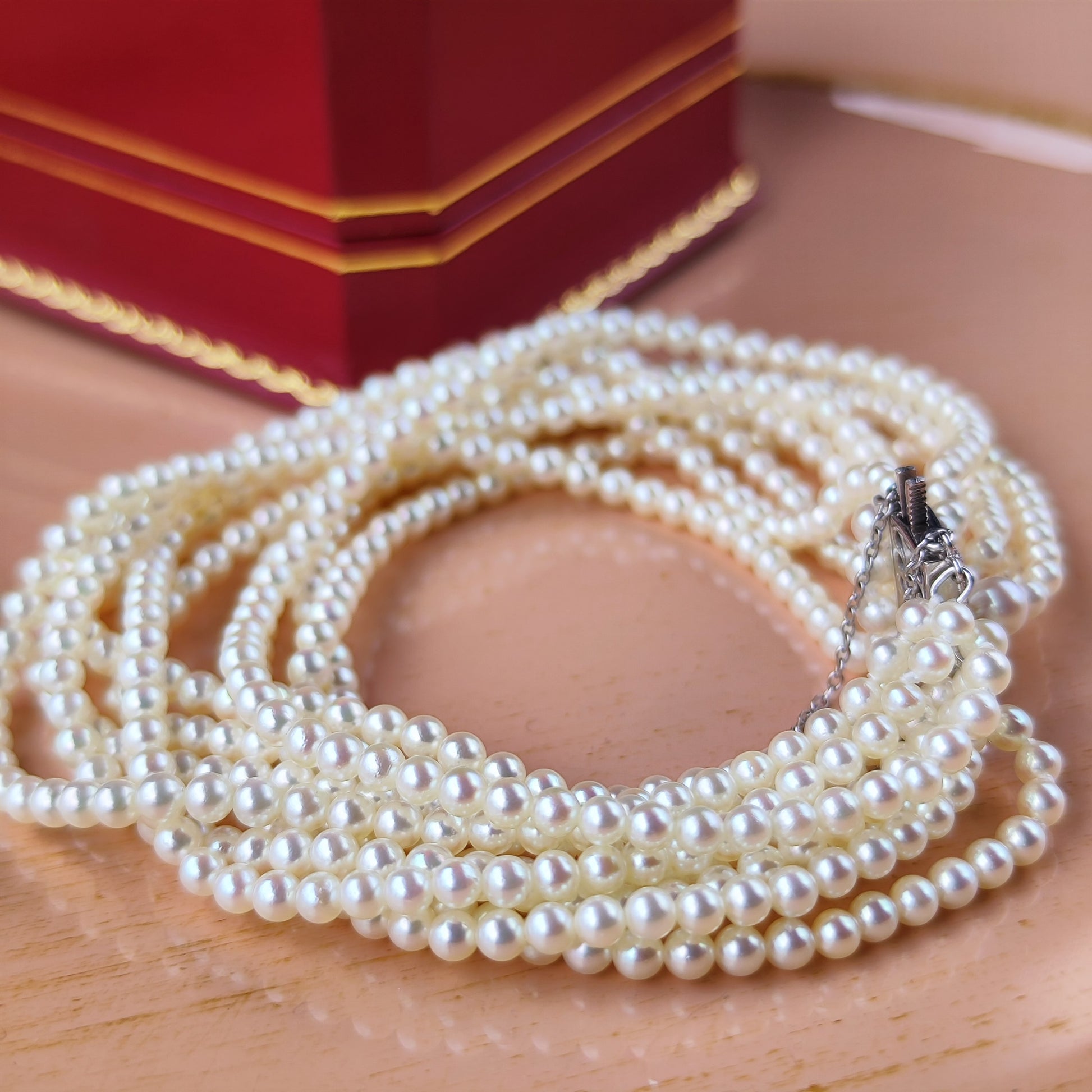 MIKIMOTO ミキモト あこやベビーパール ヴィンテージブレスレット 14金