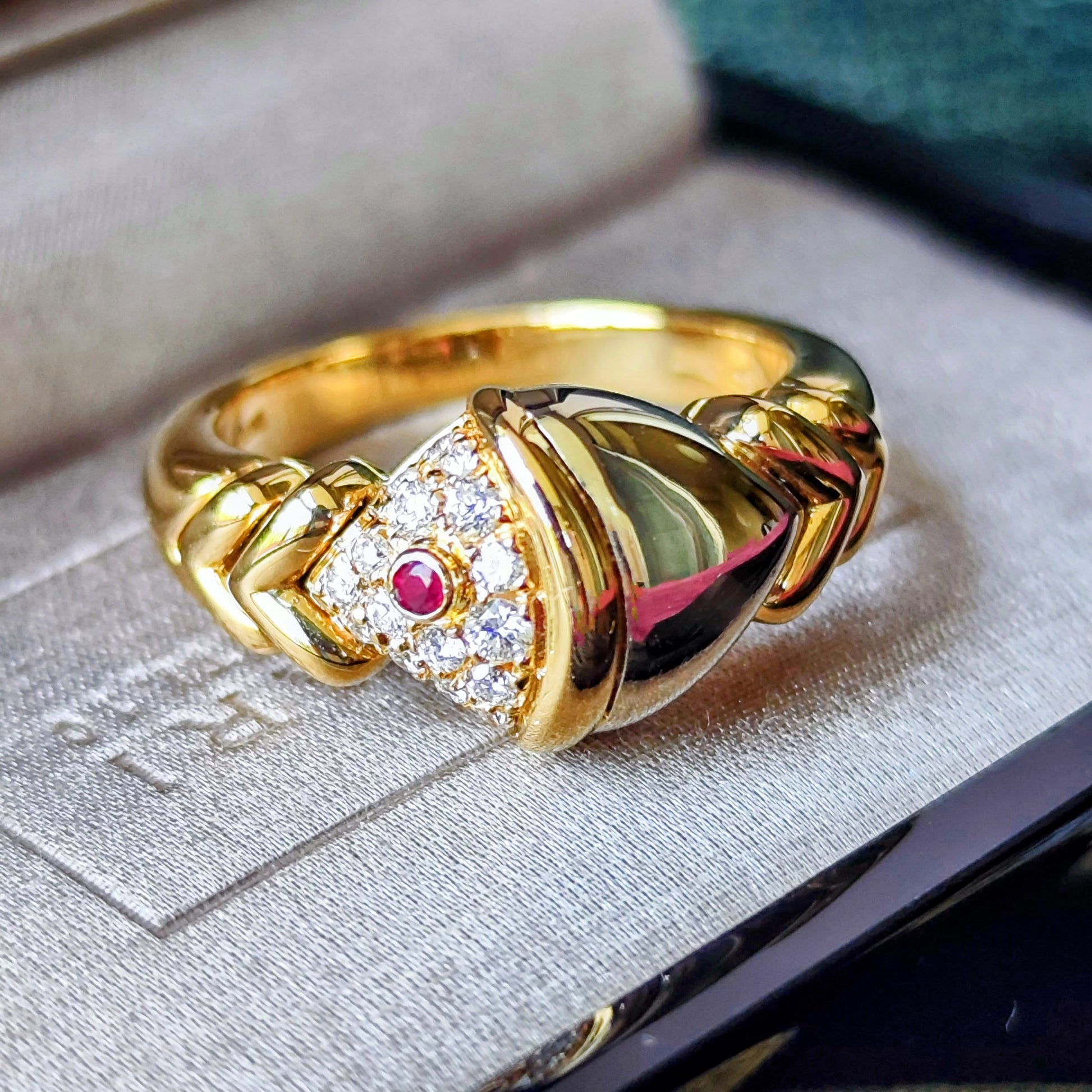 BVLGARI ブルガリナチュラリア ルビー ダイヤモンド リング