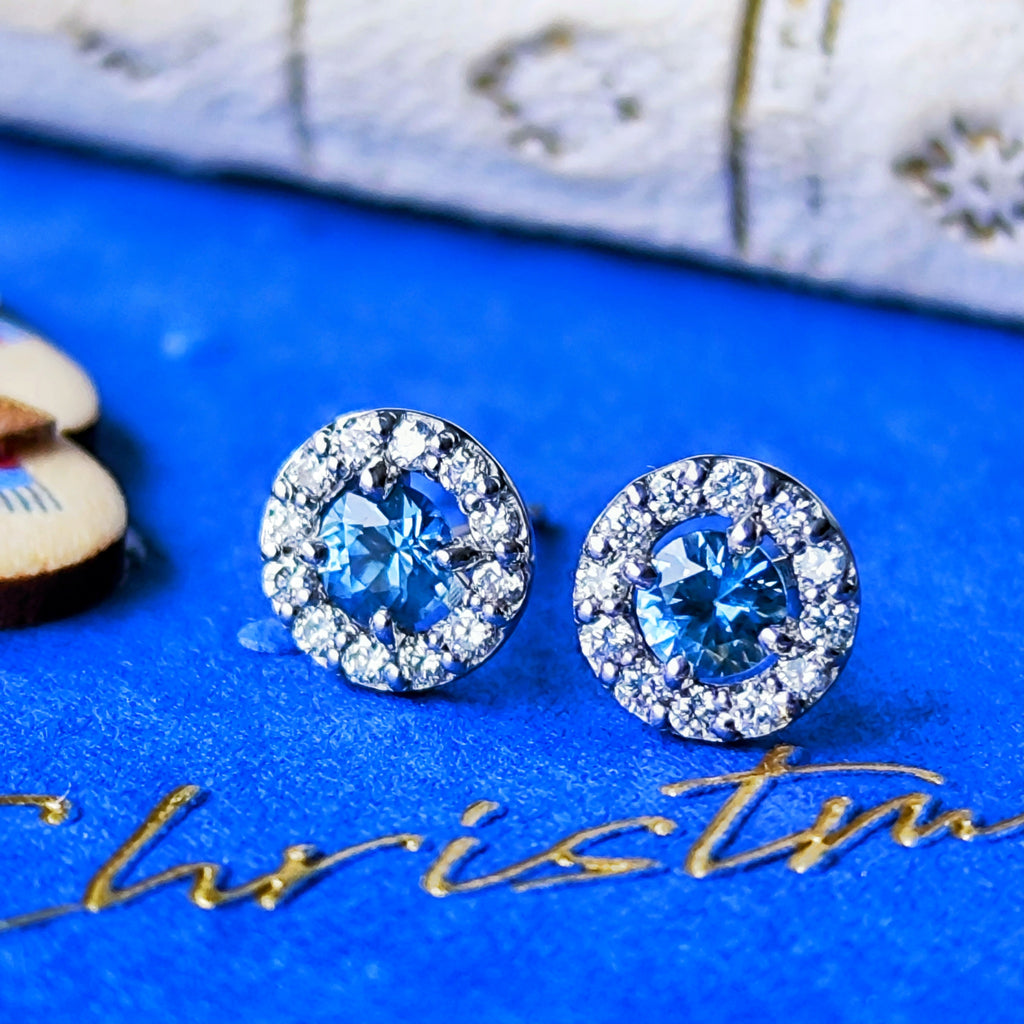 カンチャナブリ産】天然サファイア 天然ダイヤモンド ピアス – Mico宝飾店