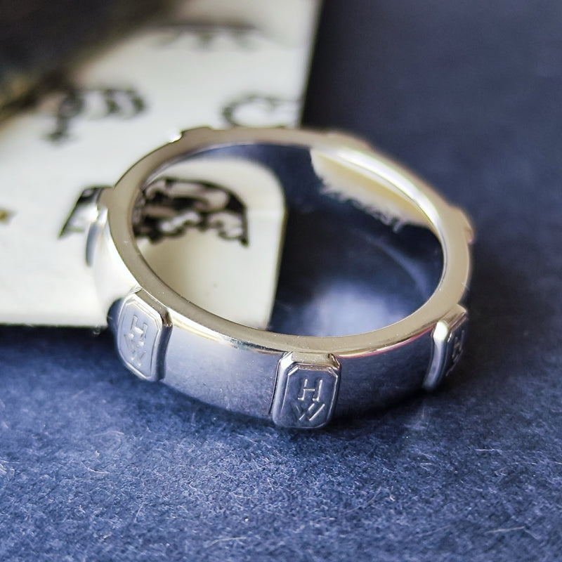 HARRY WINSTON  ハリーウィンスト ダブルロゴリング ダイヤモンド K18WG