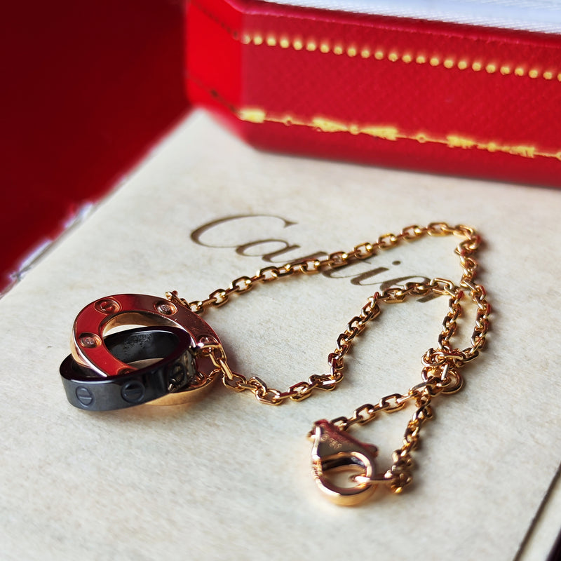 Cartier カルティエ  ベビーラブ セラミック ダイヤモンド ブレスレット 18金PG